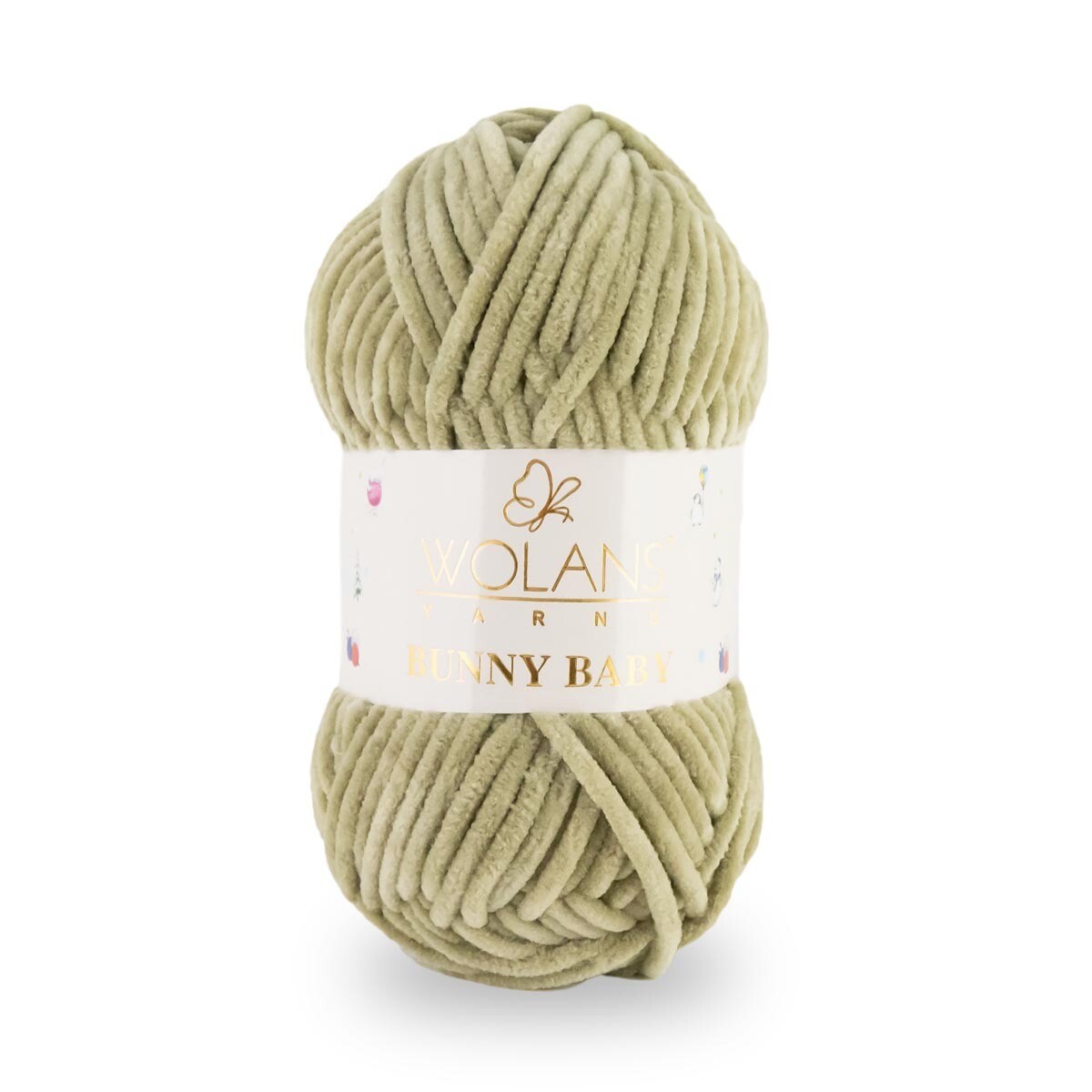 Wolans Bunny Baby - Chunky Chenille Yarn - Pack of 5 x 100g Balls - Camel