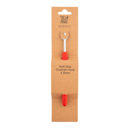 Yarnly - Soft Grip Ergonomic Crochet Hook - 4.5mm
