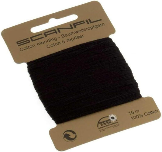 Scanfil - Mending Cotton Thread - 15m - 003 Black