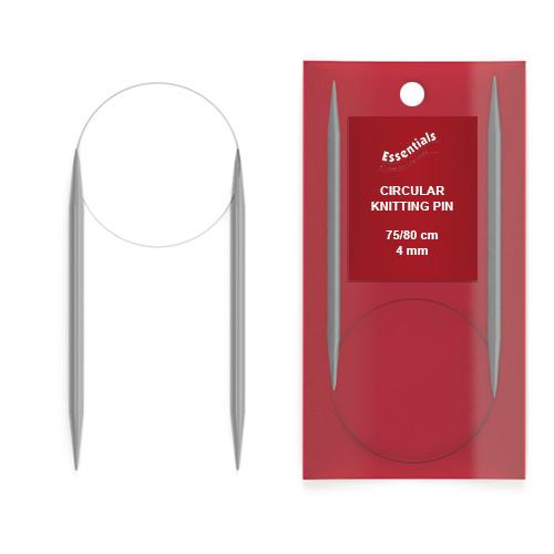 Whitecroft Essentials - Circular Knitting Needles - 4mm - 75/80cm