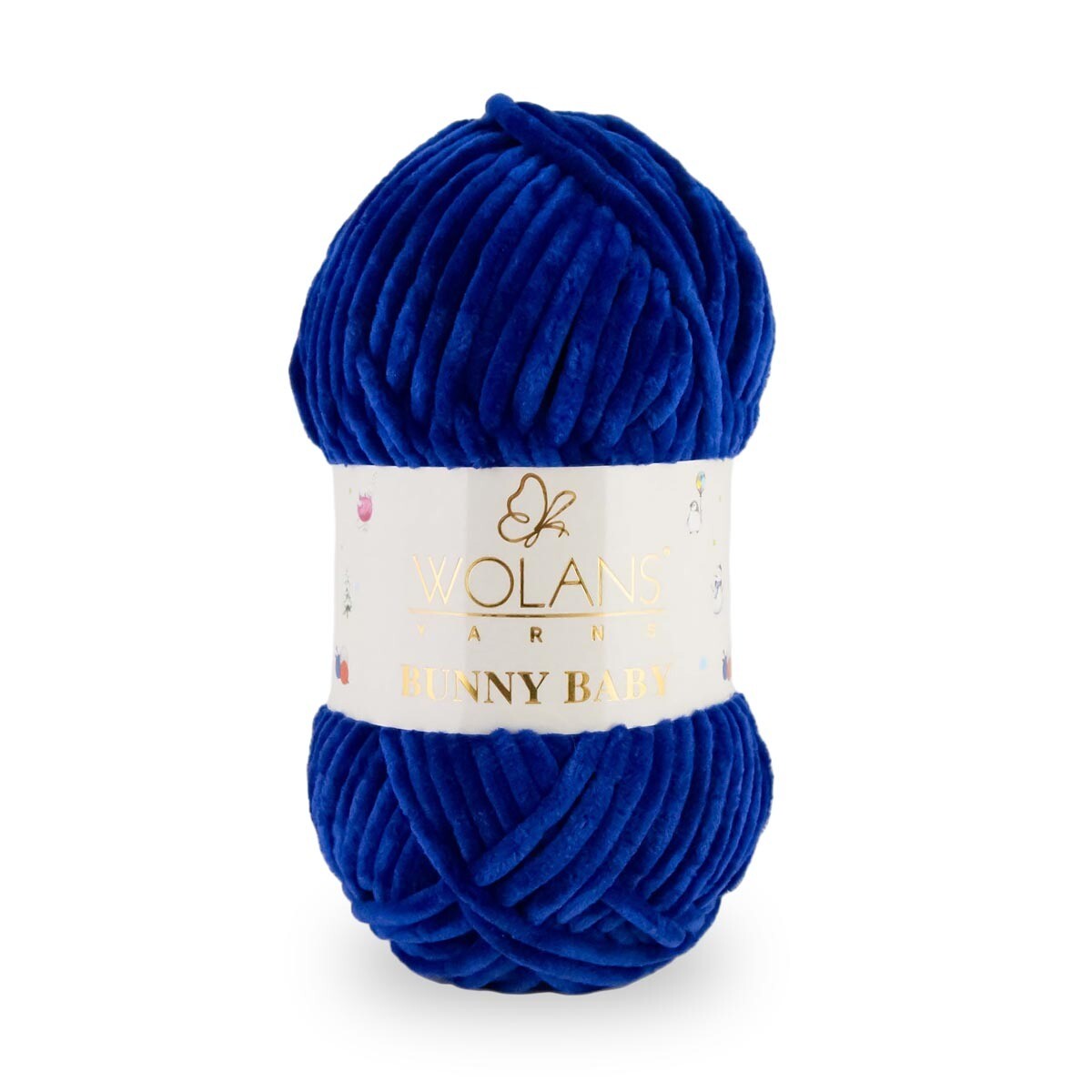 Wolans Bunny Baby - Chunky Chenille Yarn - Pack of 5 x 100g Balls - Night Blue