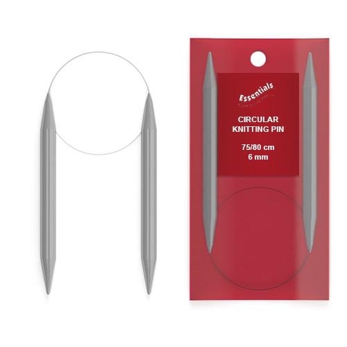 Whitecroft Essentials - Circular Knitting Needles - 6mm - 75/80cm