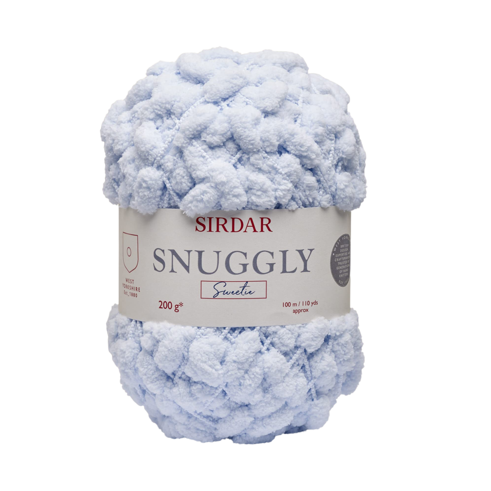 Sirdar - Snuggly Sweetie - Pom Pom Yarn - 200g Ball - 0403 Pastel Blue