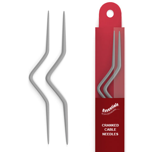 Whitecroft Essentials – Cranked Cable Needles (Size 2.0mm – 5.0mm)