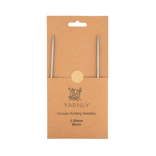 Yarnly - Circular Needles - 80cm Long - 3.5mm