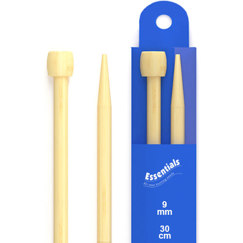 Whitecroft Essentials Bamboo Knitting Pins (30cm | 9.0mm)
