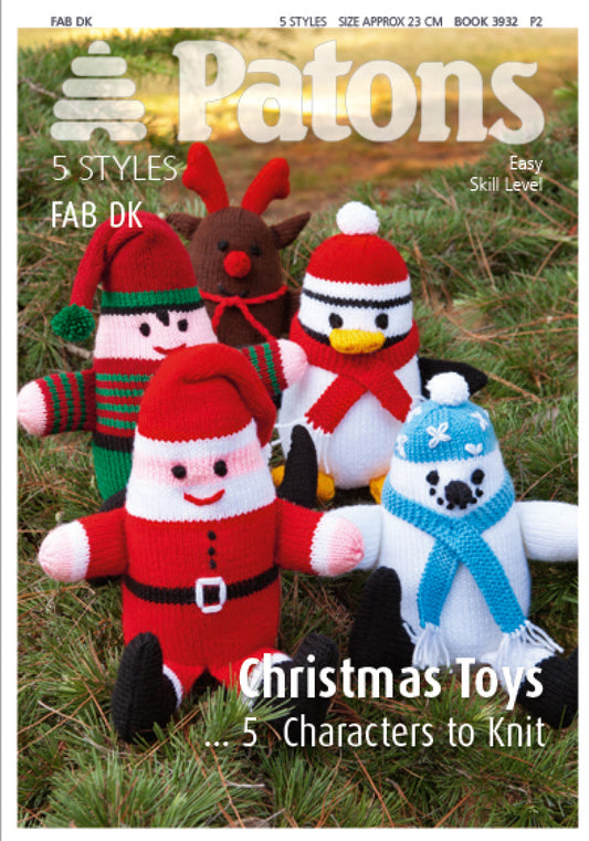 Patons - Multi Knitting Pattern - 3932 - Christmas Toys