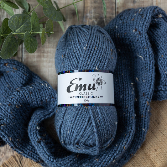www.thewoolshop.net emu yarns chunky tweed 006 dark denim
