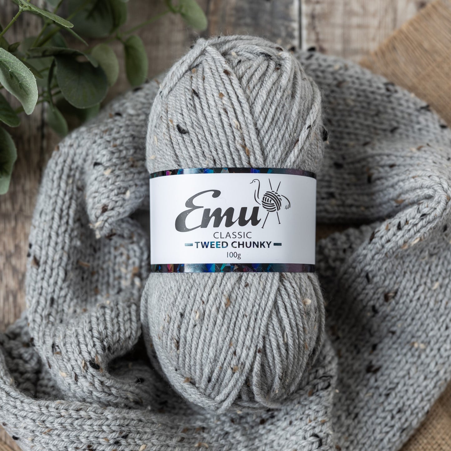 www.thewoolshop.net emu yarns tweed chunky 003 grey