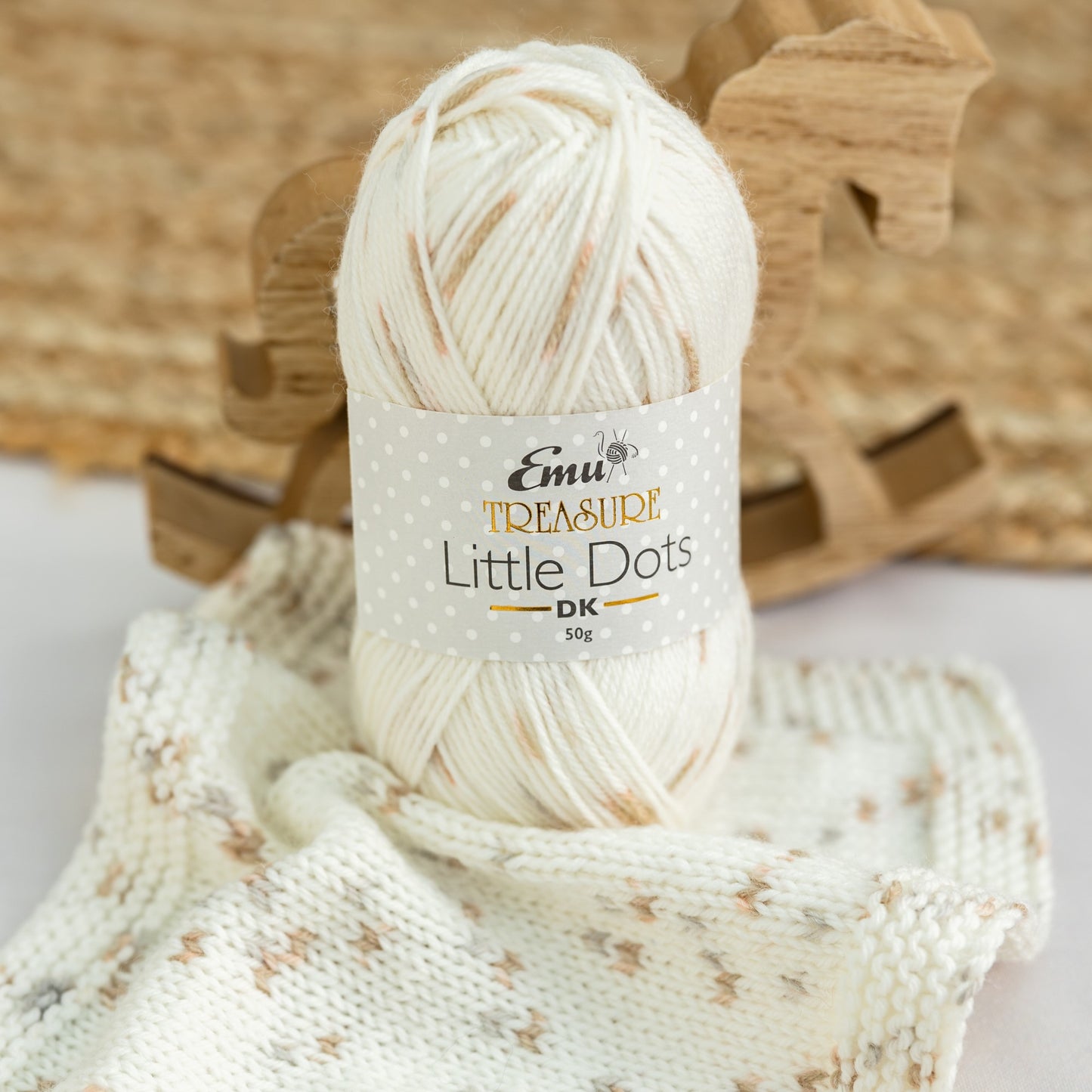 Emu Yarns - Treasure Little Dots - DK - 50g Ball - 003 Humpty Dumpty
