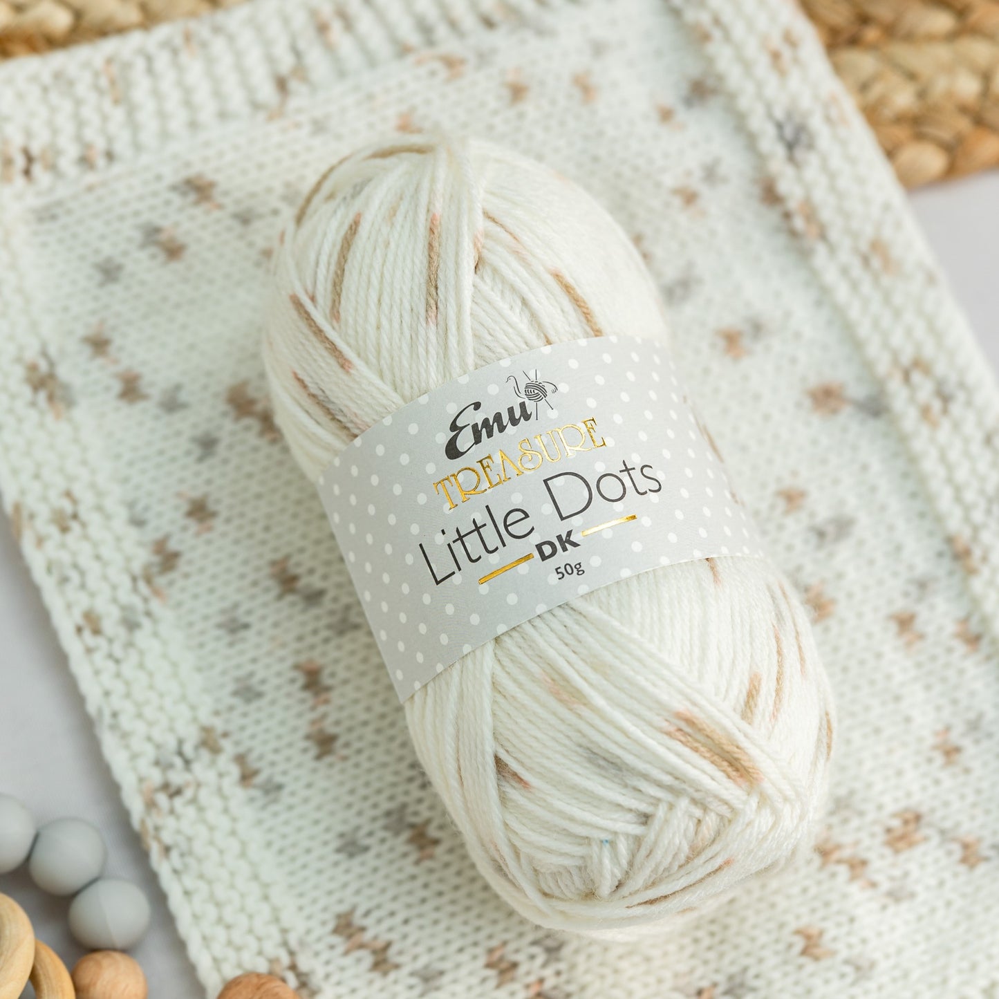 Emu Yarns - Treasure Little Dots - DK - 50g Ball - 003 Humpty Dumpty
