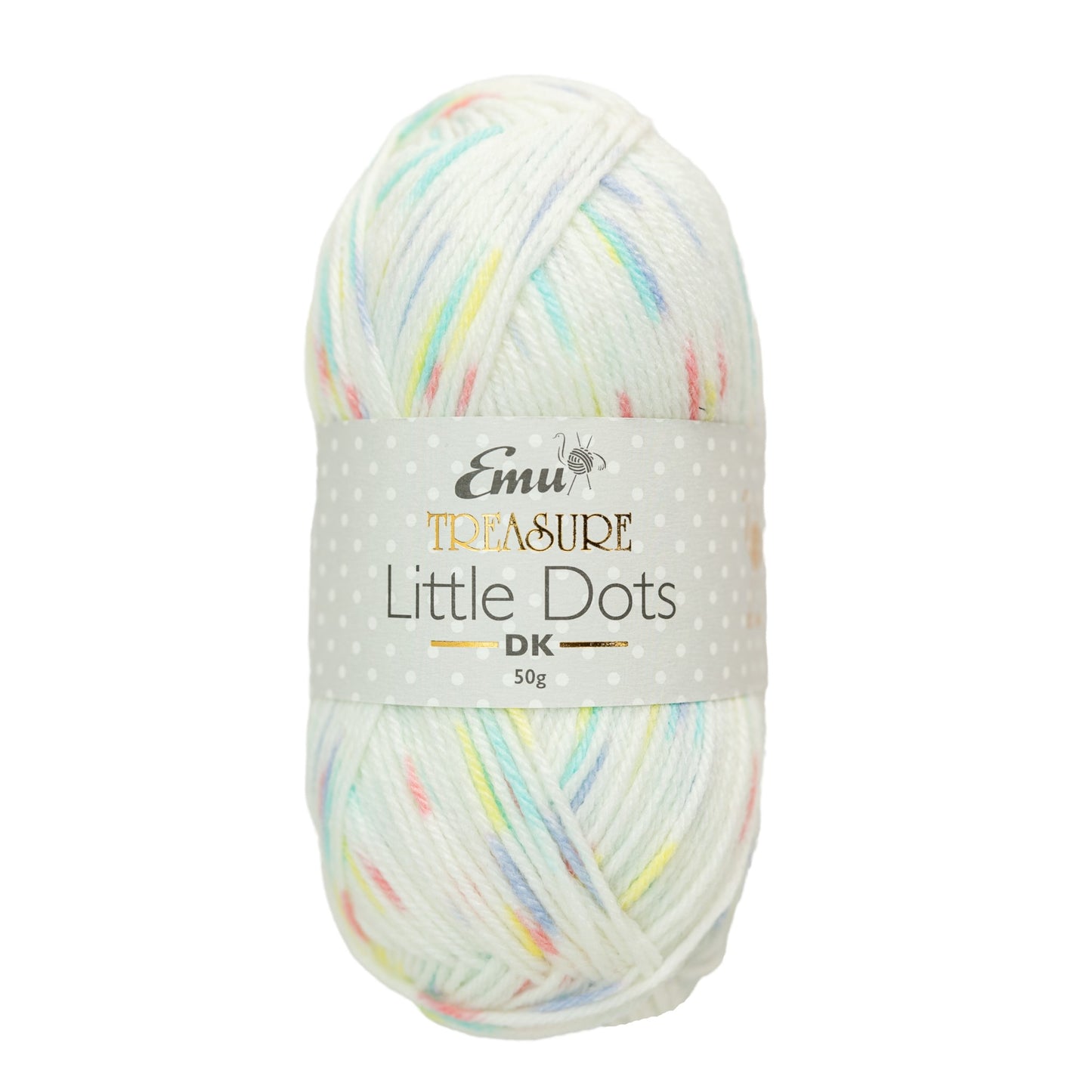 Emu Yarns - Treasure Little Dots - DK - 50g Ball - 004 Little Teapot