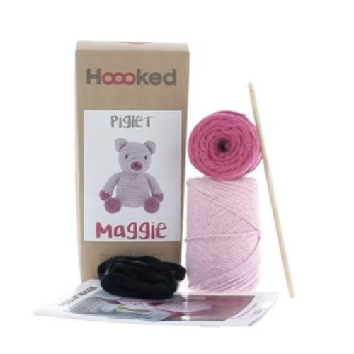 Hoooked Eco-Friendly Crochet Kit – Maggie the Piglet