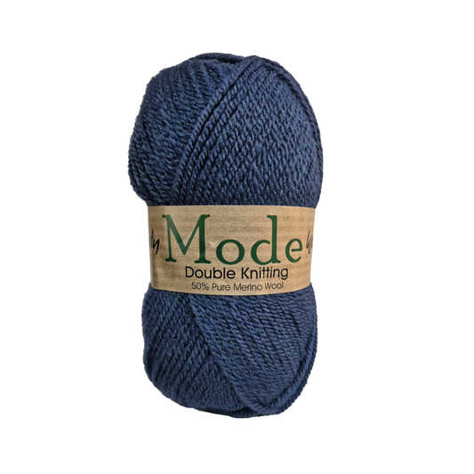 Wendy - Mode - Double Knitting Yarn - 50% Merino - 50g Ball - 227 Denim
