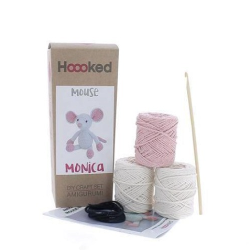 Hoooked Eco-Friendly Crochet Kit – Monica the Mouse