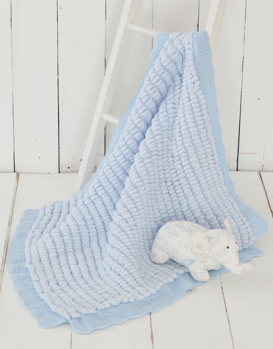 Sirdar - Snuggly Sweetie - Pom Pom Yarn - 200g Ball - 0403 Pastel Blue