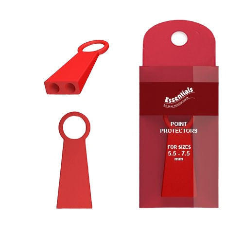 Whitecroft Essentials - Knitting Needle Point Protectors - 5.5mm to 7.5mm