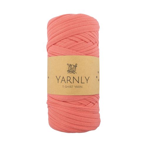 Yarnly - Polyester T-Shirt Yarn - 200g Ball - Coral