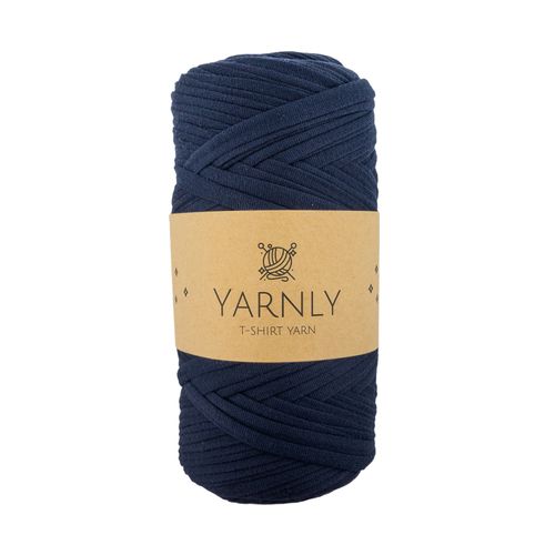 Yarnly - Polyester T-Shirt Yarn - 200g Ball - Navy Blue