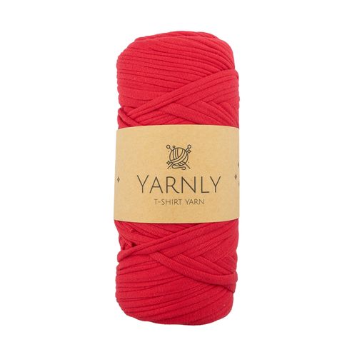 Yarnly - Polyester T-Shirt Yarn - 200g Ball - Red