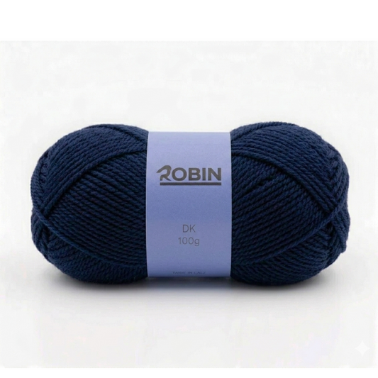 Robin DK Double Knit Yarn – Navy Blue (043) – 100g Ball