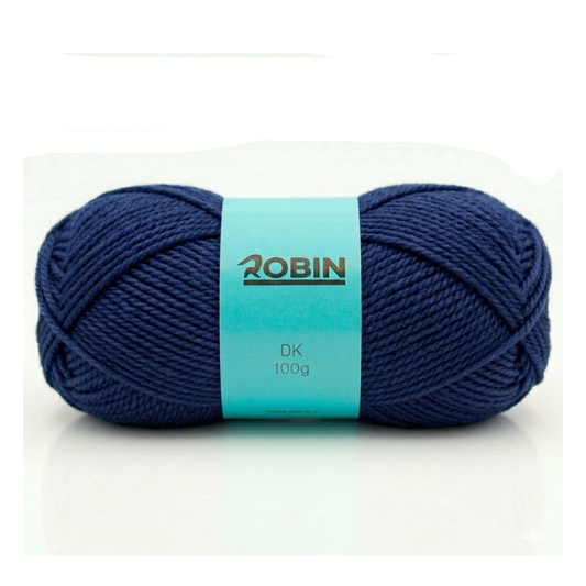 Robin DK Double Knit Yarn – Storm Blue (132) – 100g Ball