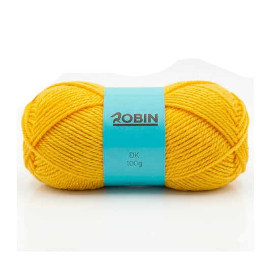 Robin DK Double Knit Yarn – Sunflower (075) – 100g Ball