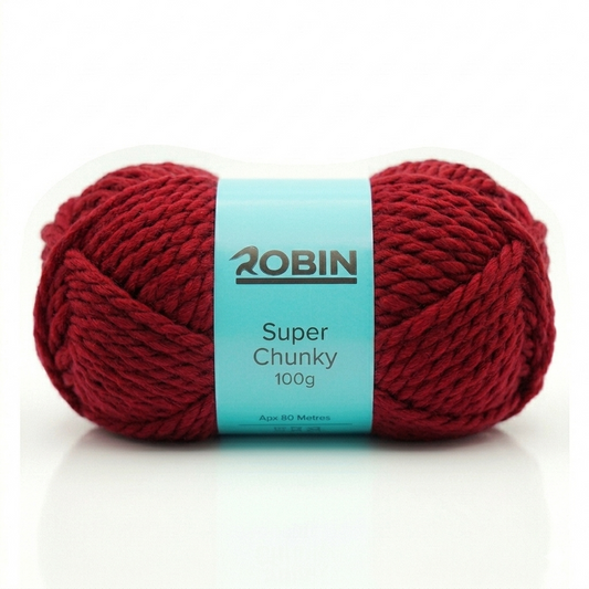 Robin Super Chunky Yarn – Cherry (32) – 100g Ball