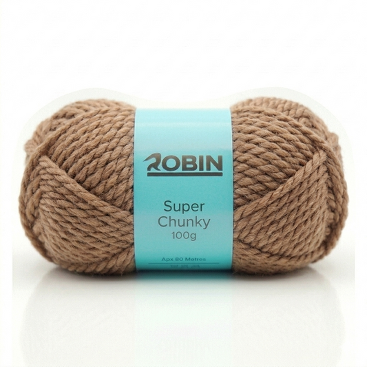 Robin Super Chunky Yarn – Latte (142) – 100g Ball