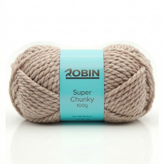 Robin Super Chunky Yarn – Oatmeal (35) – 100g Ball