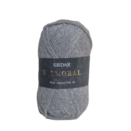 Sirdar - Balmoral - DK Yarn - Wool Alpaca Silk Mix - 50g Ball - Slate Grey