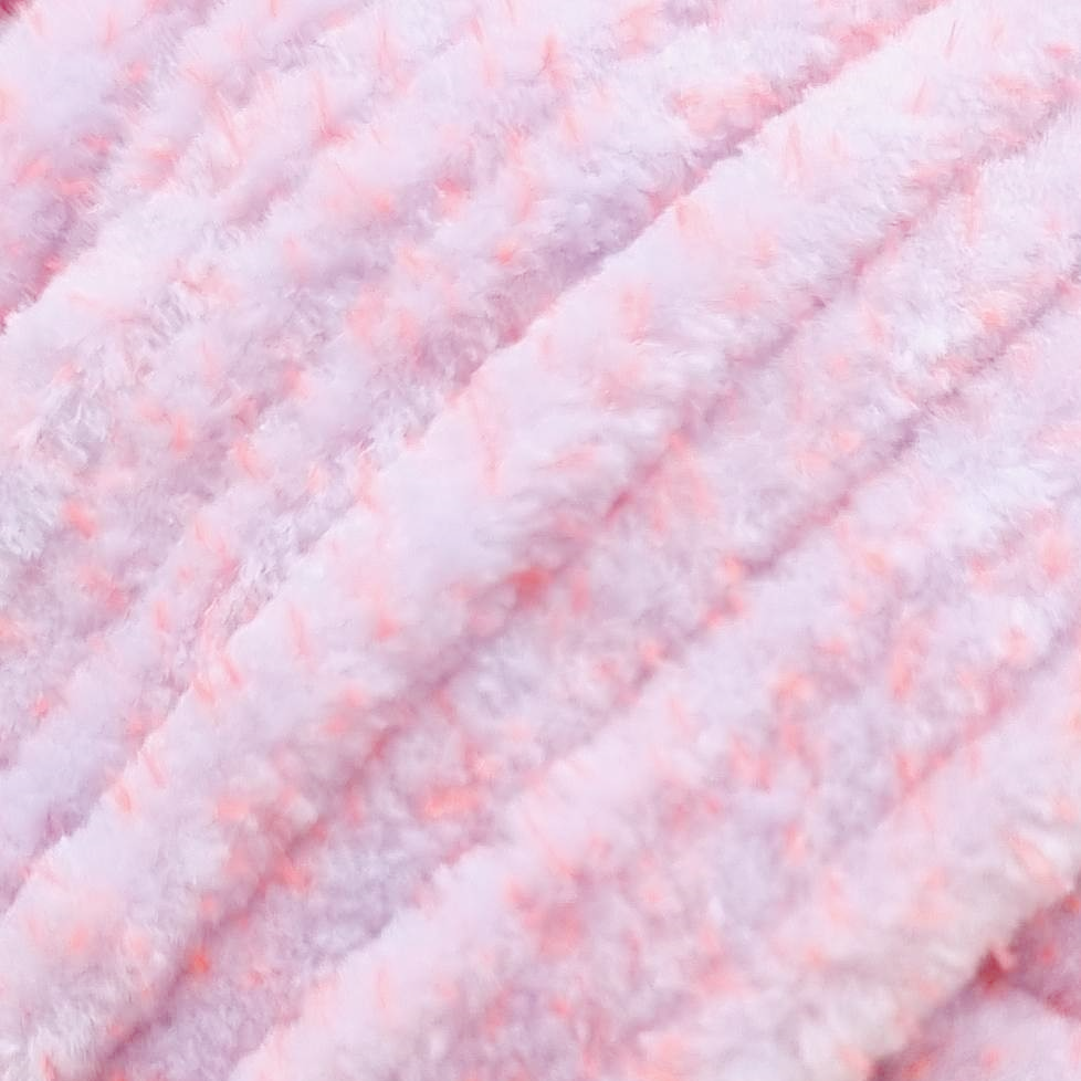 Wolans Bunny Tweed - Chunky Chenille Yarn - Pack of 5 x 100g Balls - Pink Pink