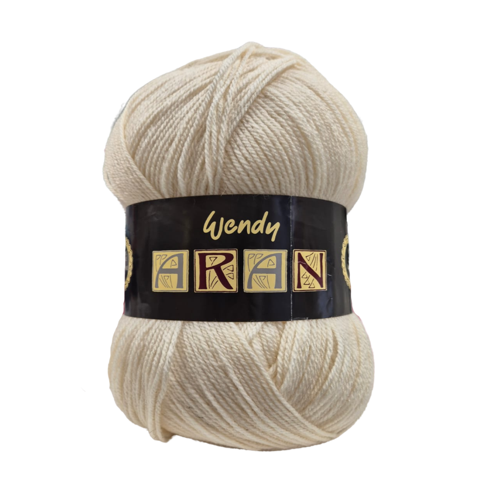 Wendy - Aran with Wool - 400g Ball - 467 Cream