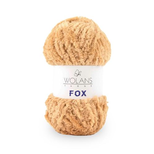 Wolans - Fox Yarn - Fluffy Fur Effect - Light Brown
