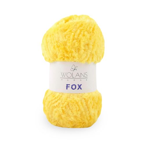 Wolans - Fox Yarn - Fluffy Fur Effect - Yellow