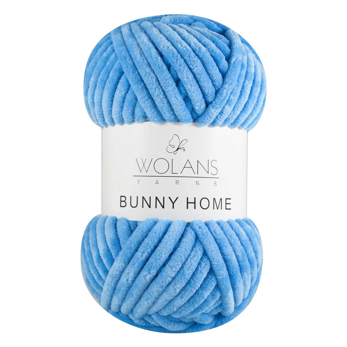 Wolans Bunny Home - Super Chunky Chenille Yarn - Pack of 5 x 200g Balls - Blue