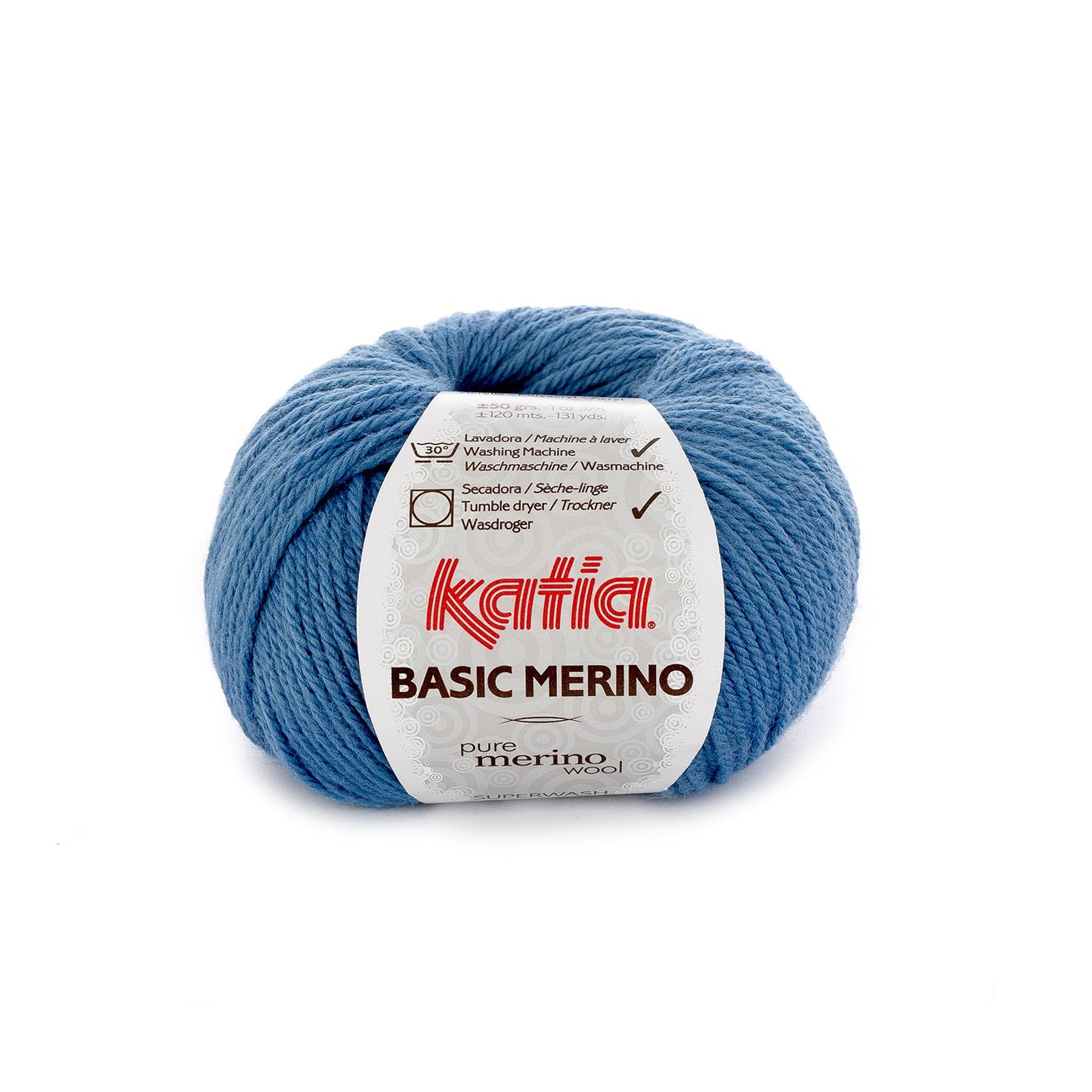Katia - Basic Merino Wool - Superwash - 50g Ball - 33 Light Blue