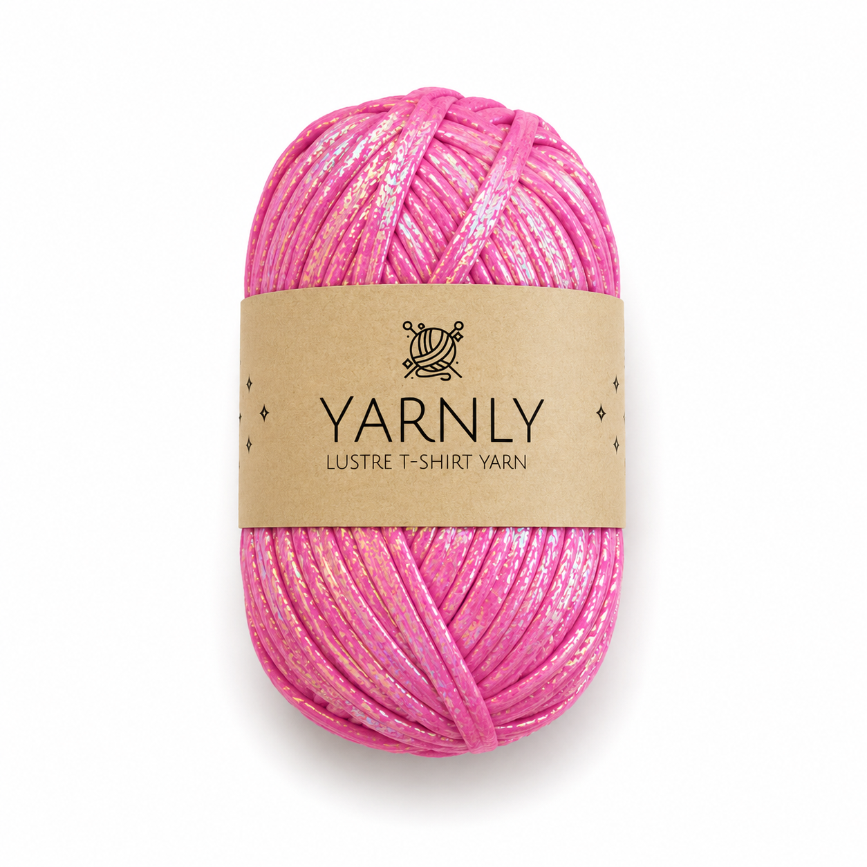 Yarnly - Lustre T-Shirt Yarn - 100g Ball - Iridescent Fuchsia