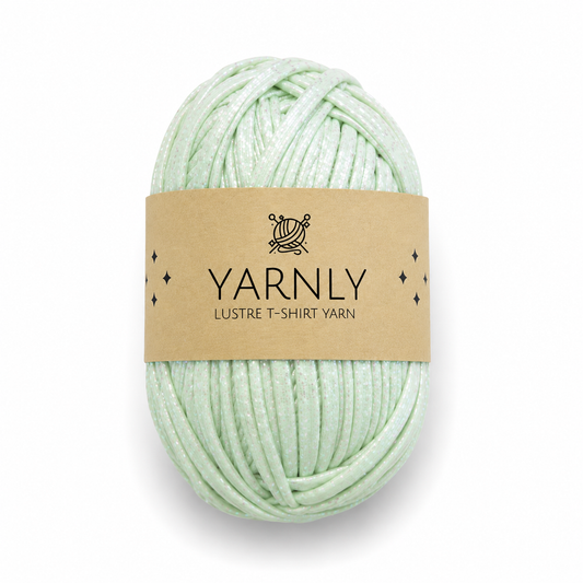 Yarnly - Lustre T-Shirt Yarn - 100g Ball - Iridescent Mint Green