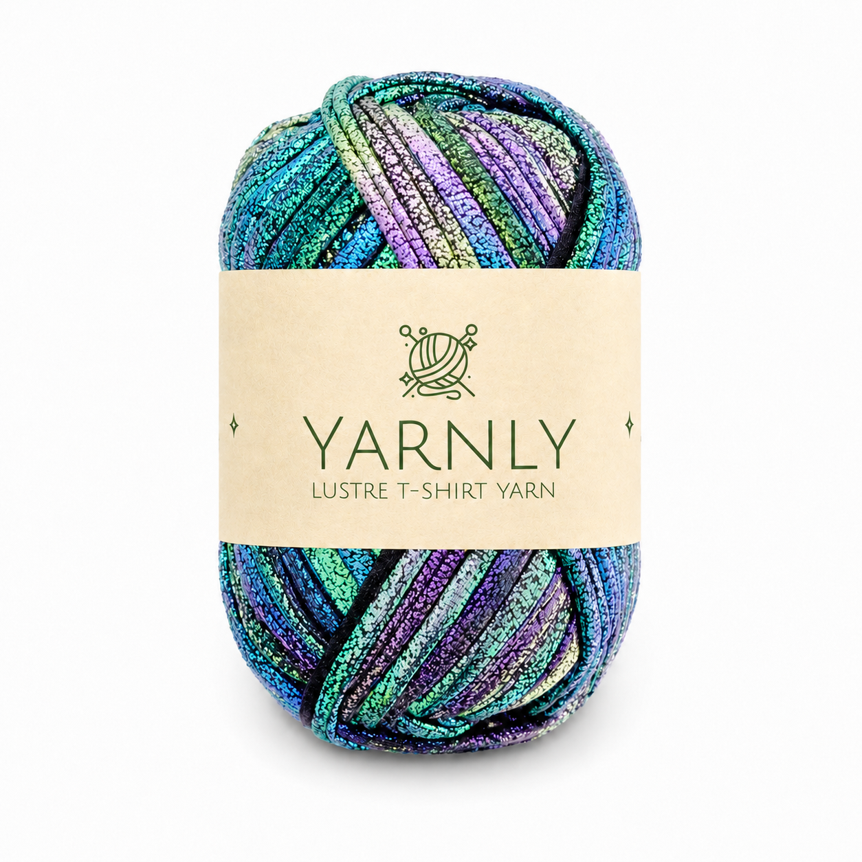 Yarnly - Lustre T-Shirt Yarn - 100g Ball - Iridescent Galaxy