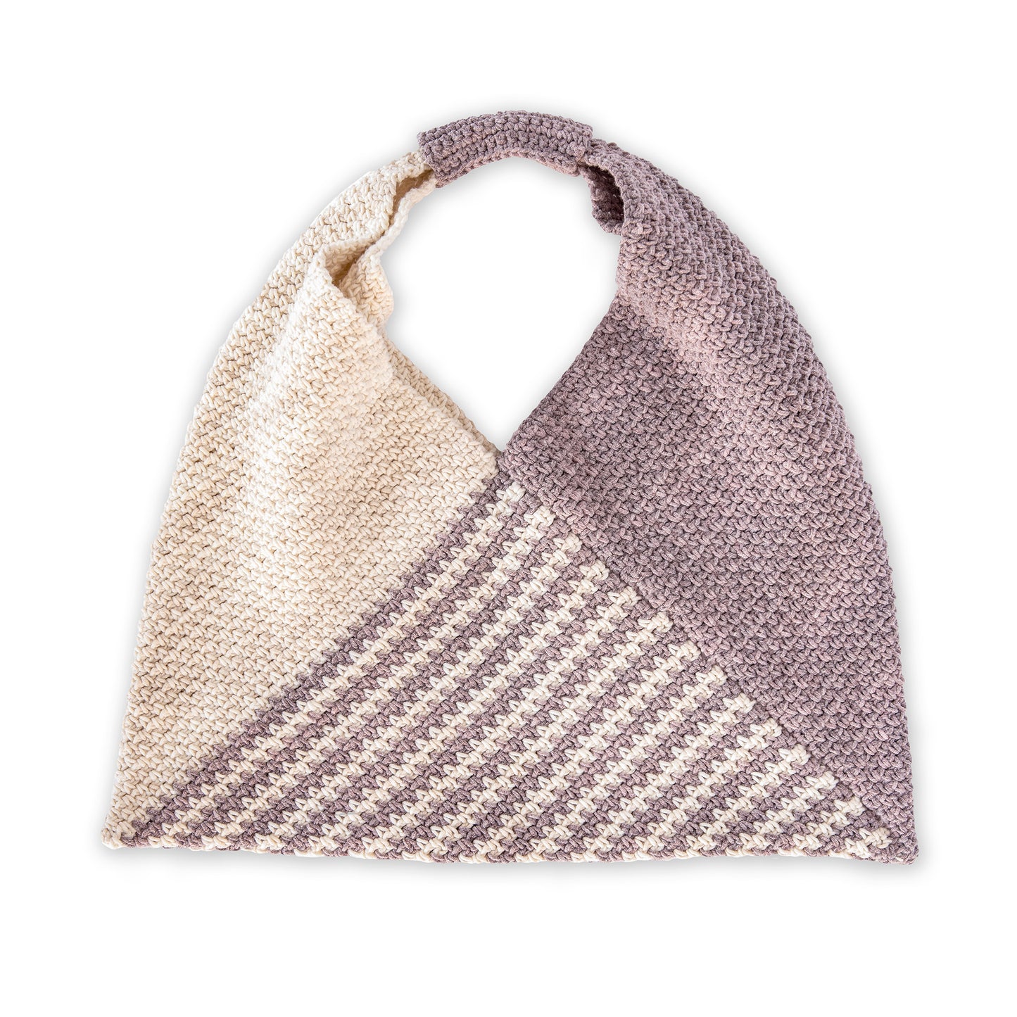 Caron - Free Downloadable Pattern - Triangle Tote Bag