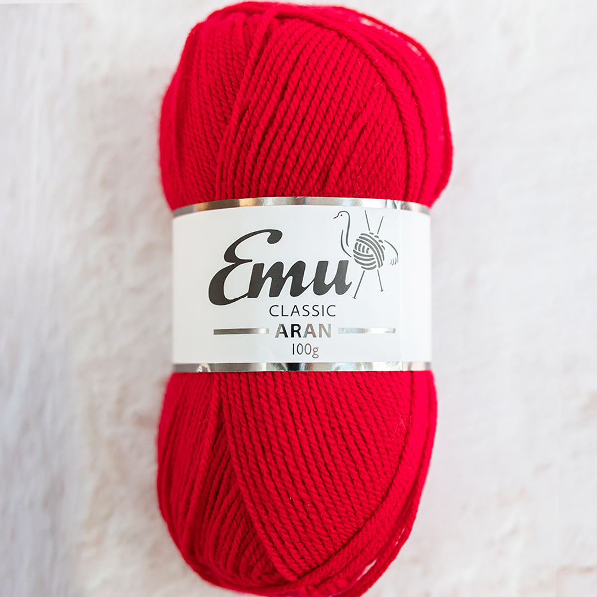 Emu Yarns - Classic Aran - 100g Ball - Ruby