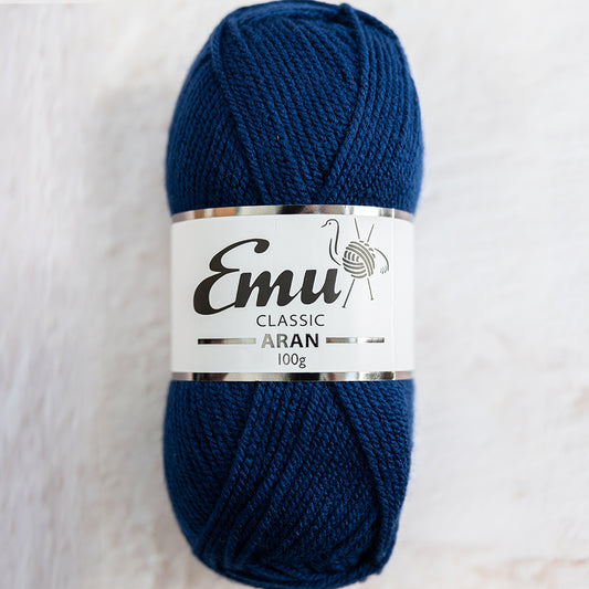 Emu Yarns - Classic Aran - 100g Ball - Navy
