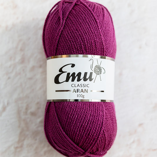 Emu Yarns - Classic Aran - 100g Ball - Purple