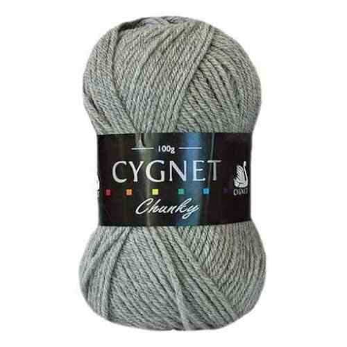 Cygnet Yarns - Chunky Wool - 100g Ball - 195 Light Grey