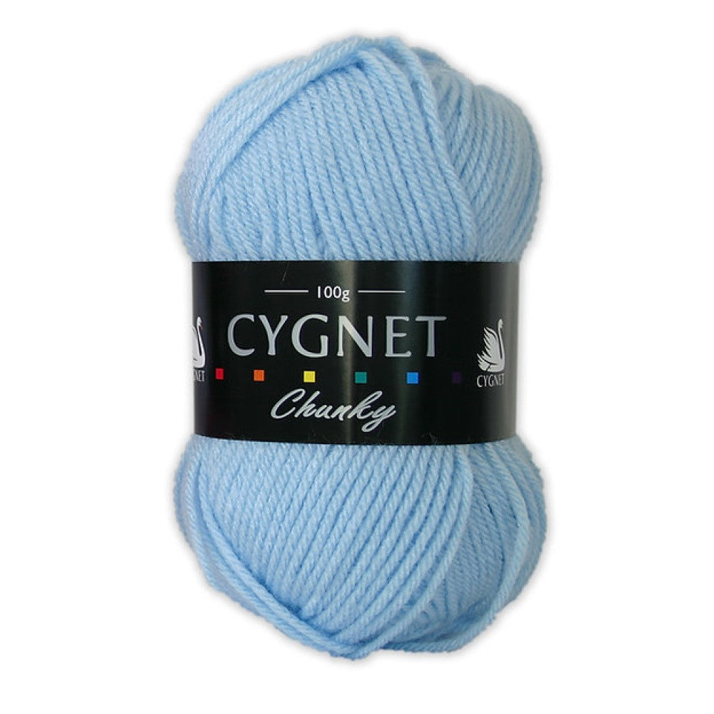 Cygnet Yarns - Chunky Wool - 100g Ball - 887 Baby Blue