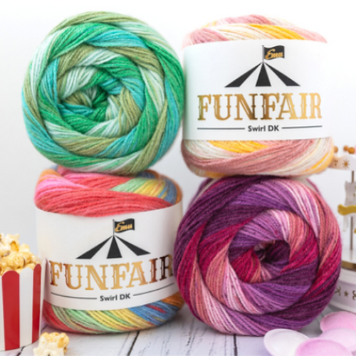 Emu Yarns - Funfair Swirl - DK - 150g Ball - Helter Skelter