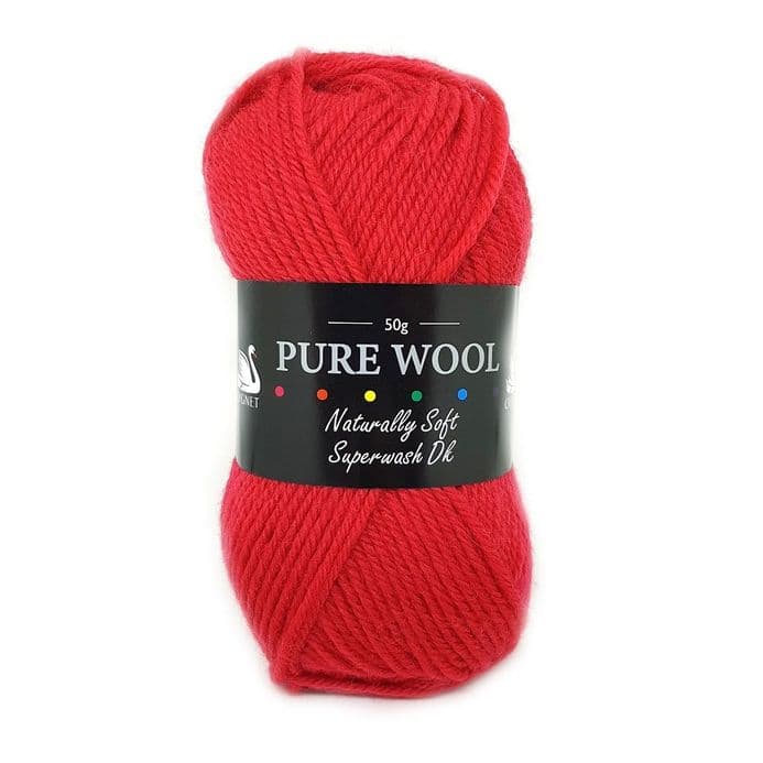 Cygnet Yarns - Pure Wool Superwash DK - 50g Ball - Geranium