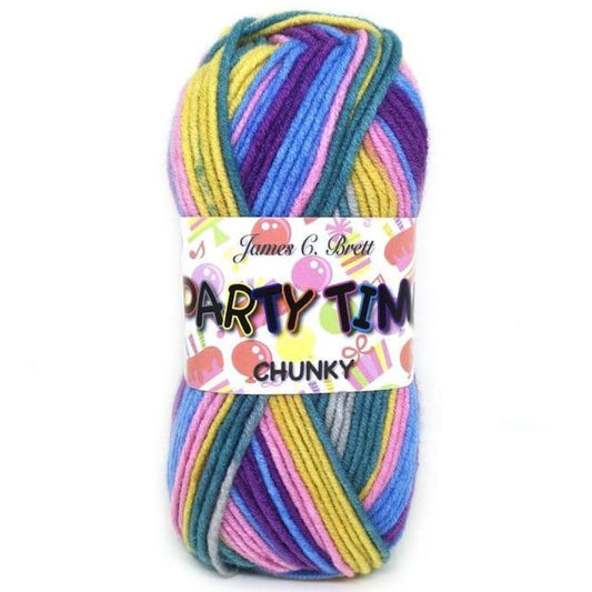 James C. Brett - Party Time - Chunky - 100g Ball - PT10