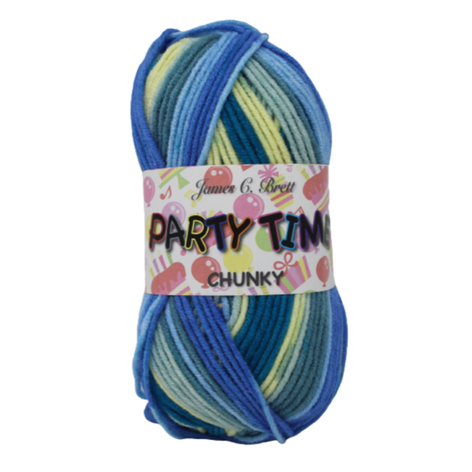 James C. Brett - Party Time - Chunky - 100g Ball - PT18